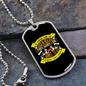 No Dogs in Heaven Yellow Necklace Stainless Steel or 18k Gold Dog Tag 24" Chain-Express Your Love Gifts