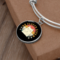 No Fluffs Given Cat Bracelet Stainless Steel or 18k Gold Circle Bangle-Express Your Love Gifts
