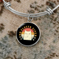 No Fluffs Given Cat Bracelet Stainless Steel or 18k Gold Circle Bangle-Express Your Love Gifts