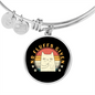 No Fluffs Given Cat Bracelet Stainless Steel or 18k Gold Circle Bangle-Express Your Love Gifts