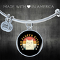 No Fluffs Given Cat Bracelet Stainless Steel or 18k Gold Circle Bangle-Express Your Love Gifts