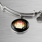 No Fluffs Given Cat Bracelet Stainless Steel or 18k Gold Circle Bangle-Express Your Love Gifts