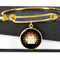No Fluffs Given Cat Bracelet Stainless Steel or 18k Gold Circle Bangle-Express Your Love Gifts