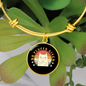 No Fluffs Given Cat Bracelet Stainless Steel or 18k Gold Circle Bangle-Express Your Love Gifts