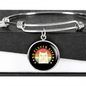 No Fluffs Given Cat Bracelet Stainless Steel or 18k Gold Circle Bangle-Express Your Love Gifts
