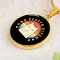 No Fluffs Given Cat Circle Necklace Stainless Steel or 18k Gold 18-22"-Express Your Love Gifts