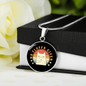 No Fluffs Given Cat Circle Necklace Stainless Steel or 18k Gold 18-22"-Express Your Love Gifts