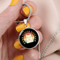No Fluffs Given Cat Circle Necklace Stainless Steel or 18k Gold 18-22"-Express Your Love Gifts