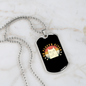 No Fluffs Given Cat Necklace Stainless Steel or 18k Gold Dog Tag 24" Chain-Express Your Love Gifts