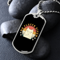 No Fluffs Given Cat Necklace Stainless Steel or 18k Gold Dog Tag 24" Chain-Express Your Love Gifts