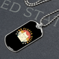 No Fluffs Given Cat Necklace Stainless Steel or 18k Gold Dog Tag 24" Chain-Express Your Love Gifts