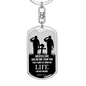 No Greater Love Soldier Scripture John 15:13 Swivel Keychain Dog Tag Stainless Steel or 18k Gold-Express Your Love Gifts