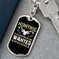 No Help Desired Hunter'S Keychain Gift Stainless Steel or 18k Gold Dog Tag Keyring-Express Your Love Gifts