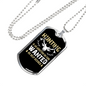 No Help Desired Hunting Necklace Stainless Steel or 18k Gold Dog Tag 24" Chain-Express Your Love Gifts