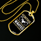 No Help Desired Hunting Necklace Stainless Steel or 18k Gold Dog Tag 24" Chain-Express Your Love Gifts