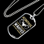 No Help Desired Hunting Necklace Stainless Steel or 18k Gold Dog Tag 24" Chain-Express Your Love Gifts