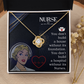 No Hospital Without a Nurse Healthcare Medical Worker Nurse Appreciation Gift Infinity Knot Necklace Message Card-Express Your Love Gifts