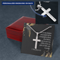 No Man Despise Your Youth 1 Timothy 4:12 Cross Necklace Message Card W Ball Chain Pendant-Express Your Love Gifts