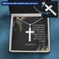 No Man Despise Your Youth 1 Timothy 4:12 Cross Necklace Message Card W Ball Chain Pendant-Express Your Love Gifts