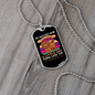 No Matter How Purple Necklace Stainless Steel or 18k Gold Dog Tag 24" Chain-Express Your Love Gifts
