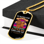 No Matter How Purple Necklace Stainless Steel or 18k Gold Dog Tag 24" Chain-Express Your Love Gifts