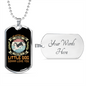 No Matter How Siberian Necklace Stainless Steel or 18k Gold Dog Tag 24" Chain-Express Your Love Gifts