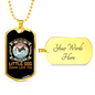 No Matter How Siberian Necklace Stainless Steel or 18k Gold Dog Tag 24" Chain-Express Your Love Gifts