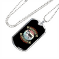 No Matter How White Necklace Stainless Steel or 18k Gold Dog Tag 24" Chain-Express Your Love Gifts