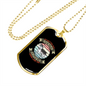 No Matter How White Necklace Stainless Steel or 18k Gold Dog Tag 24" Chain-Express Your Love Gifts