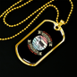 No Matter How White Necklace Stainless Steel or 18k Gold Dog Tag 24" Chain-Express Your Love Gifts
