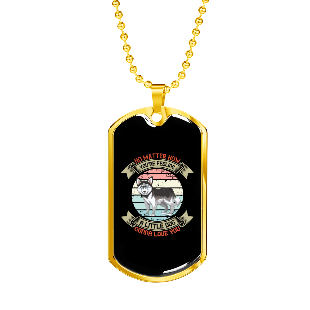 No Matter How White Necklace Stainless Steel or 18k Gold Dog Tag 24" Chain-Express Your Love Gifts