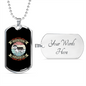 No Matter How White Necklace Stainless Steel or 18k Gold Dog Tag 24" Chain-Express Your Love Gifts