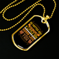 No Matter How Yellow Necklace Stainless Steel or 18k Gold Dog Tag 24" Chain-Express Your Love Gifts