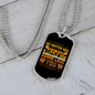 No Matter How Yellow Necklace Stainless Steel or 18k Gold Dog Tag 24" Chain-Express Your Love Gifts