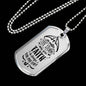 No Matter The Storm Necklace Stainless Steel or 18k Gold Dog Tag 24" Chain-Express Your Love Gifts