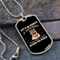No Need For People Necklace Stainless Steel or 18k Gold Dog Tag 24" Chain-Express Your Love Gifts
