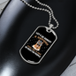 No Need For People Necklace Stainless Steel or 18k Gold Dog Tag 24" Chain-Express Your Love Gifts
