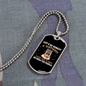 No Need For People Necklace Stainless Steel or 18k Gold Dog Tag 24" Chain-Express Your Love Gifts