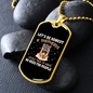 No Need For People Necklace Stainless Steel or 18k Gold Dog Tag 24" Chain-Express Your Love Gifts