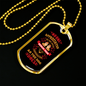 No One Appreciates The Very Special Genius Your Conversation As The Dog Does-016 Necklace Stainless Steel or 18k Gold Dog Tag 24" Chain-Express Your Love Gifts