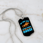 No One Can Teach Riding So Well as a Horse Horse Necklace Stainless Steel or 18k Gold Dog Tag 24" Chain-Express Your Love Gifts