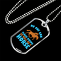 No One Can Teach Riding So Well as a Horse Horse Necklace Stainless Steel or 18k Gold Dog Tag 24" Chain-Express Your Love Gifts