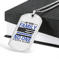 No One Fights Alone Necklace Stainless Steel or 18k Gold Dog Tag 24" Ball Chain-Express Your Love Gifts