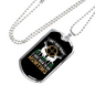 No Theraphy Only Hunting Necklace Stainless Steel or 18k Gold Dog Tag 24" Chain-Express Your Love Gifts