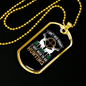 No Theraphy Only Hunting Necklace Stainless Steel or 18k Gold Dog Tag 24" Chain-Express Your Love Gifts