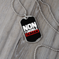 Non Fungible Human Crypto Necklace Stainless Steel or 18k Gold Dog Tag 24" Chain-Express Your Love Gifts