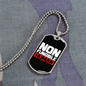 Non Fungible Human Crypto Necklace Stainless Steel or 18k Gold Dog Tag 24" Chain-Express Your Love Gifts