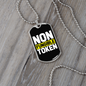 Non Fungible Token Crypto Necklace Stainless Steel or 18k Gold Dog Tag 24" Chain-Express Your Love Gifts