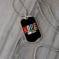 Nope Necklace Stainless Steel or 18k Gold Dog Tag 24" Chain-Express Your Love Gifts
