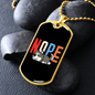 Nope Necklace Stainless Steel or 18k Gold Dog Tag 24" Chain-Express Your Love Gifts